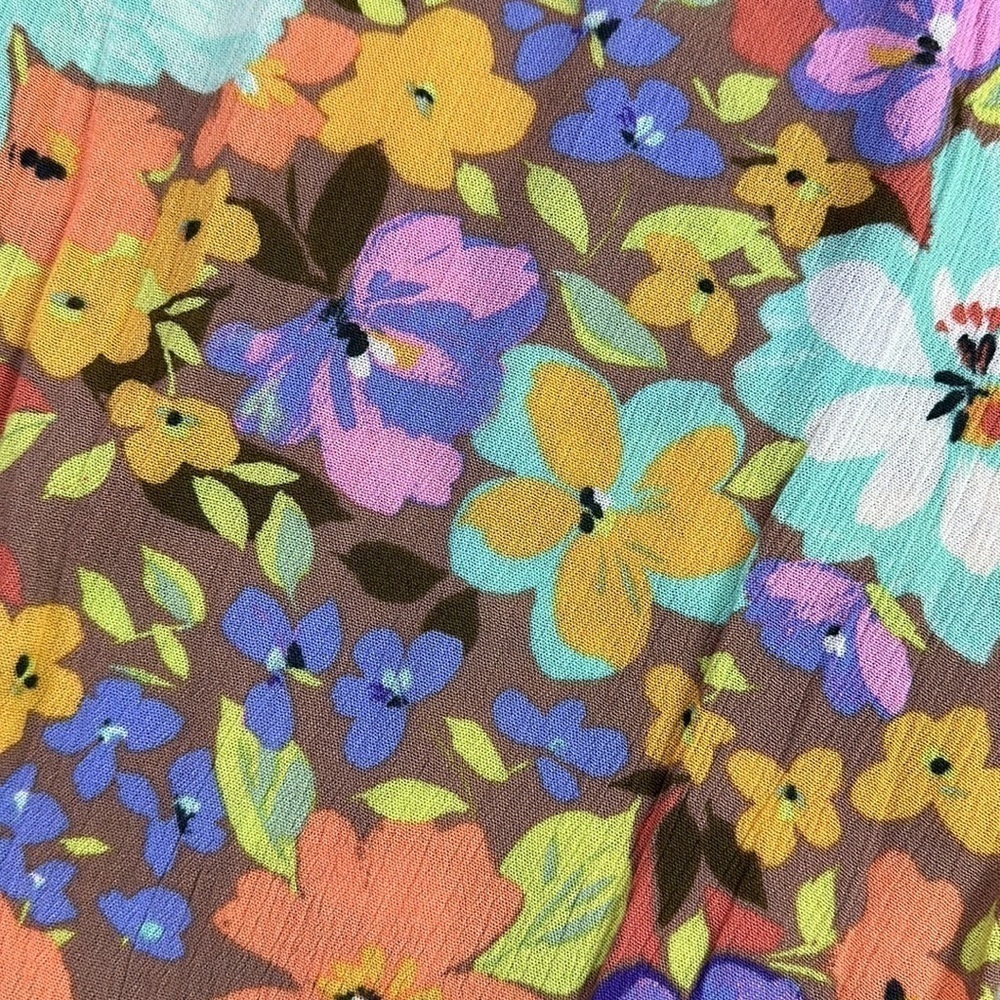 🔆O’Neill🔆 JOHNNY SAMI FLORAL BEACH PANTS WIDE LEG Elastic waist vacation - Picture 12 of 13